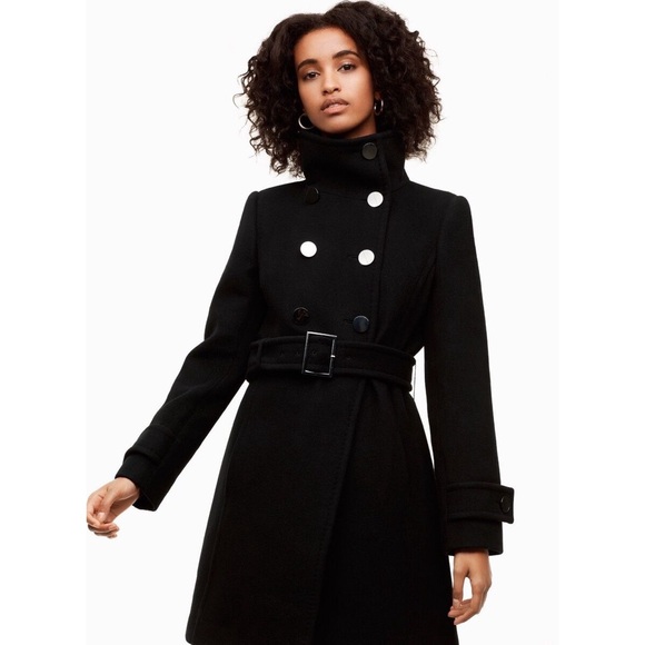 FREE SHIPPING ⚡️ Aritzia Babaton Bromley Wool Coat - Black - Picture 1 of 11